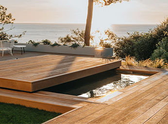 Terrasse mobile pour piscine