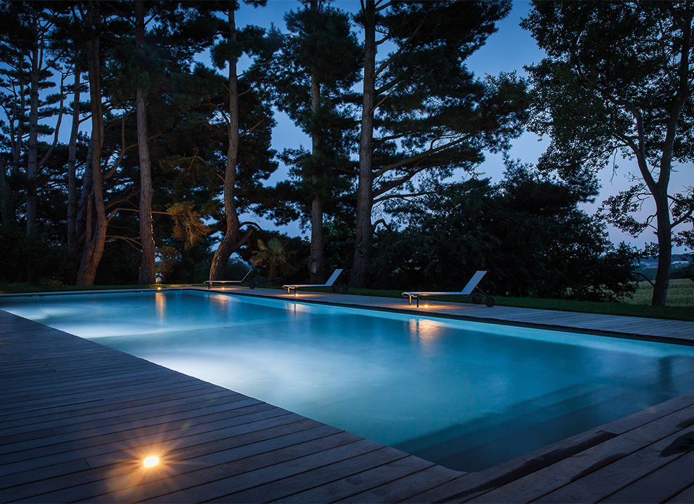 Piscine de nuit